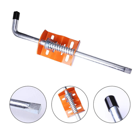 Heavy Duty Gate Anchor Cane Bolt 18 Inch Drop Rod for farm garden and ranch fence gates prevent swinging and sagging, zinc plated steel