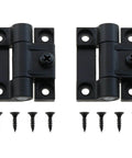 Two Pack Pro Grade Adjustable Torque Positioning Door Hinge Black Plastic 43mm By 36mm Four Countersunk Holes E6 10 301 20 Series With Forward And Reverse Torque 0.790 Nm For Precise Angle Control
