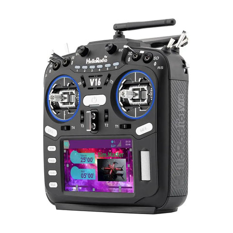 V16Max ELRS CNC Hall Gimbals Radio Transmitter With 16 Channels 2.4G Mode 2 For RC Drones with screen display