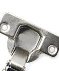 Close-up of Dope Soft Close Cabinet Hinges With Hydraulic Dampers Iron Core Build 1 Pack Half Overlay Surface Mount Upgrade