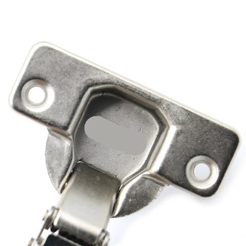 Close-up of Dope Soft Close Cabinet Hinges With Hydraulic Dampers Iron Core Build 1 Pack Half Overlay Surface Mount Upgrade
