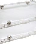 Premium Clear License Plate Covers 2 Pack With Stainless Steel Screws Durable Weatherproof Shield For Your Ride Made In The USA UV Protected Polycarbonate