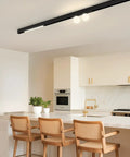 Modern kitchen with 24V Magnetic Track Heads For Recessed Ceiling Lighting Systems Hook Up Your Kitchen Living Room Office And Shop