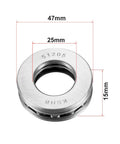 Thrust ball bearing, chrome steel, 25×47×15 mm, single-row ABEC3