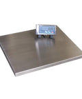 Top Tier Digital Bench Scale With Remote Indicator And Usb Port Built Different Weighing Solutions For Active Retail Shops And Shipping Centers Up to 165 Pounds, stainless steel platform with LCD display.