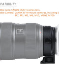EF To EOS M Lens Adapter For EF And EF S Lenses With Auto Focus And Built In Aperture Motor High Speed AF Electronic Contacts