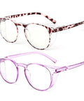 Two Pack Blue Light Blocking Reading Goggles For Men And Women With Bifocal Lenses, Computer Glasses For Screen Time, Anti Fog And Anti Dust Safety Eyewear For Eye Strain Relief And Pollen Shield; Tortoiseshell and clear purple frames