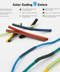 2:1 Heat Shrink Tubing Kit With 162Pcs In 9 Colors for electronics repairs, various colored tubes for auto and marine wiring.
