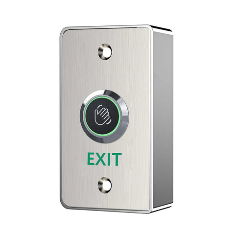 Heavy Duty IP67 Waterproof Infrared Sensor Exit Button in 304 Stainless Steel with LED Indicator for Industrial Doors
