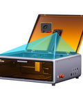 Falcon A1 10W Laser Engraver With Fully Enclosed Design Ultra Fast 600mm Per Sec Engraving CoreXY Motion open lid view
