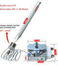 Thermostat Control Replacement for Gas Fryer Millivolt Low Voltage RX-2-24 Robertshaw Compatible Fits ADCRAFT Parts diagram.