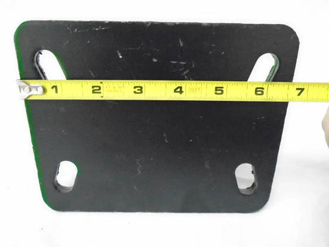 Heavy Duty 6 X 2 Inch Kingpinless Caster Set With Two Swivel And Two Rigid Units Ductile Steel Wheels mounting plate measuring 6x6 inches.