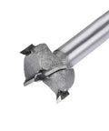 Tough As Nails Forstner Drill Bit Set 21 mm carbide tipped bit close-up view showing sharp edges and round shank design.