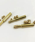 12 Piece M2.5 M3 M4 Threaded Inserts Kit With Three Soldering Iron Tip Sizes For Brass Heat Set Inserts displayed on a white background