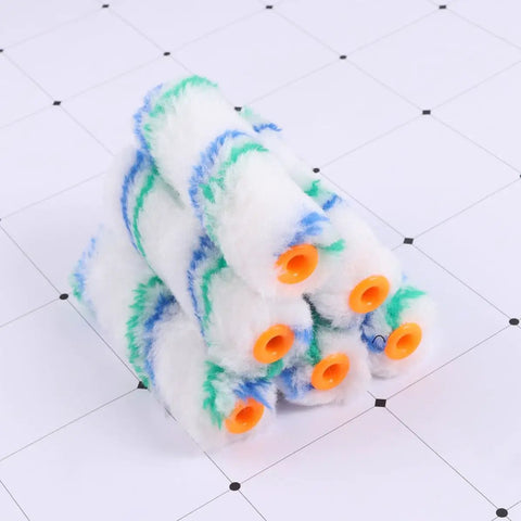 Mega Pack Of Twenty Soft Polyester Wall Paint Roller Brushes Delivers A Hella Smooth As Butter Finish Perfect For Painting Interior Walls Ceilings Canvas And Waterproof Coatings, stacked group view.