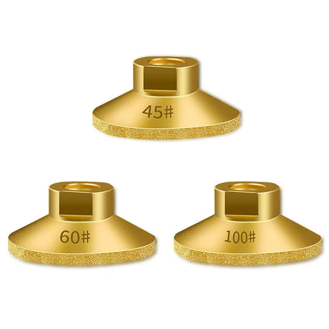 3 Pack 2 Inch Diamond Grinding Cup Wheel Set For Angle Grinders Brazed Flat Grinding Heads High Performance Diamond Pads For Fast Grinding And Polishing On Metal Stone Concrete Ceramics And Grout