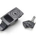 Black Retractable Spring Loaded Panel Latch Lock For Cabinets And Drawers Rock Solid Heavy Duty Secure Door Locking System with keys