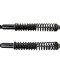 Rear Heavy Duty Shock Absorber Pair For 2000 To 2014 Chevy Tahoe GMC Yukon Suburban Yukon XL Escalade And Avalanche Includes Driver And Passenger Side Shock And Spring Assemblies Replacement Suspension Upgrade Verify Fitment visible