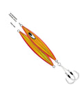Glow Pink Japanese Slow Jigging Metal Jig For Saltwater Fishing With 4oz 110g Weight, 7/0 Assist Hooks, Water Column Kick And Slap Action