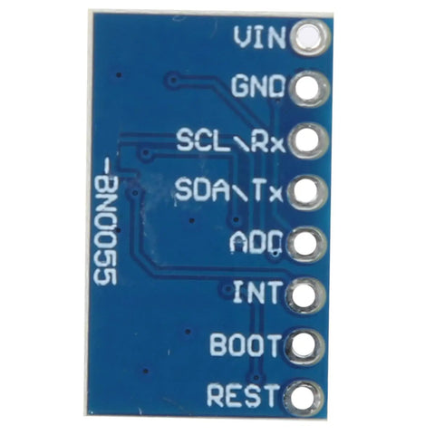 Nine Axis BNO055 Sensor Module With 3 Axis 12 Bit Accelerometer And 16 Bit Gyroscope Flexible Output For Accel Gyro And Magnetic Data Pro Grade Motion Sensor For Smartphones And Wearable Devices, blue PCB pins