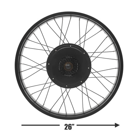 Powerful 1000W Front Wheel Electric Bike Conversion Kit with 48V Battery, Dual-Mode Controller, PAS for 26 Inch Ebike Wheel