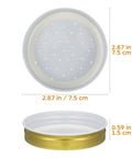 Beekeeping Water Dispenser Lids For Mason Jars, Four Pack Metal Entrance Feeders, Bee Drinking Stations For Beehives, size 2.87 in