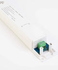Close-up of 24V UL Listed Triac Dimmable LED Driver And Transformer For Constant Voltage Power Supply Plug And Play For LED Strip Lights Easy Control With AC Wall Dimmer Lutron And Leviton Compatible 96W showing connector end