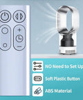 Dyson Replacement Remote Control For TP00 TP01 AM11 Pure Cool Air Purifier Tower Fan With Battery Included, silver finish.