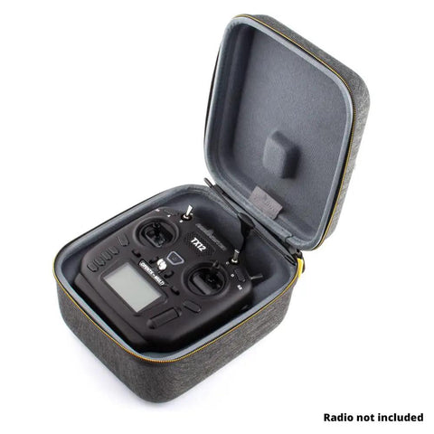 TX12 Transmitter EVA Case with Hard Zipper Carry Bag for FPV Racing Freestyle Outdoor Flying Rugged Protective Storage