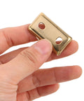 Close-up of brass bracket from Towel Rack Mounting Hardware Kit For Stainless Steel Bracket Replacement Parts For Towel Bars