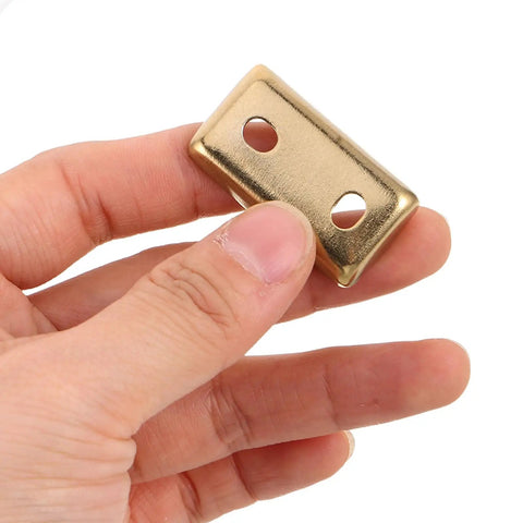 Close-up of brass bracket from Towel Rack Mounting Hardware Kit For Stainless Steel Bracket Replacement Parts For Towel Bars