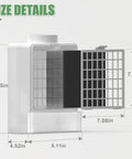 3 In 1 Indoor Dryer Vent Kit With Stainless Steel Pre Filter Screen And High Temp Polyester Filter showing dimensions