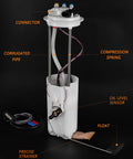 Electric Fuel Pump Module Assembly Compatible With 1997-2002 Chevy S10 4.3L V6, 1997-2002 GMC Sonoma V6 shown with components labeled