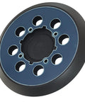 Huge Pack Of 5 Inch Nylon Sanding Discs For DWE64233 Sander With Hook And Loop Backing featuring round design and multiple vent holes.