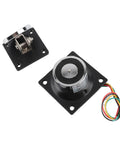Heavy Duty 12V-24V Electromagnetic Door Holder With Super Strong Suction For Wooden OrIron Fire Doors, Reliable Cast Steel Stopper That Grips Like A Boss, showing components and wires.