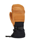 Cache Gauntlet Mitten For Men Waterproof Breathable Poly Canvas Shell With Clutch Leather Fingers AquaBloc Insert Primaloft XL Tan Black