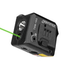 150 Lumen Rechargeable Tactical Light With Green Laser Sight For Springfield Hellcat Pistols IPX4 Water Resistant Ambidextrous Dual Side Toggle