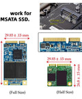 Dual Slot M.2 Ngff Bridge Straight Up Transforms MSATA Drives Into A Rugged 2.5 Inch SATA HDD Enclosure For Desktops And Laptops Offering JBOD RAID0 Span Modes That Will Seriously Punch Up Your Storage Game - MSATA SSD size comparison