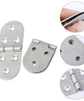 Stainless Steel Table Top Folding Hinges 2 Pack Heavy Duty Cabinet Hinge Set For Dining Tables And Furniture Hardware