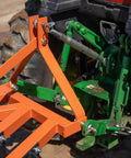 3 Point 4 Ft Notched Disc Harrow Plow Attachment For Cat 1 Tractors With 16 Inch Discs hitch connection close-up
