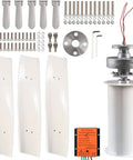 Components of 2000W Vertical Axis Wind Turbine with Permanent Magnet Generator and Smart Controller for off-grid power