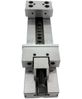 Real Deal Six Inch CNC Milling Vise With Three Hundred Millimeter Jaw Opening And Built Tough Alloy Steel Frame, showing front view of the precision fixture.