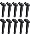 10 Pack Adjustable Clamp Lever Handles Featuring M8 Metric Female Thread And Compact Hex Socket Mount Quick Release Knobs
