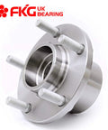 Plug And Play Front Wheel Bearing Hub Assembly for 2004 Mazda 3, 5 Lugs, Front Left Or Right Fit, shown close up