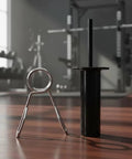 Heavy Duty Weight Stack Pin For Home Gym Selector Fits Smoothly Into Strength Machines with metal retaining loop in gym.