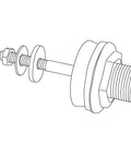 Unfinished Plumbing Fixture Repair Part with Spud Assembly Built to Last Premium Materials and Genuine Parts Logo to Protect