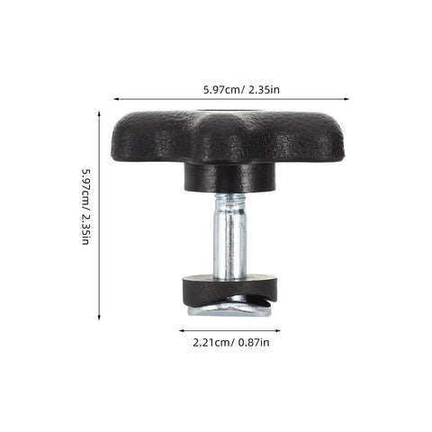 Star Hand Knob Threaded Adjustment Handle Set with Plastic Clamping Knob Screw and Nut for industrial equipment