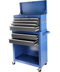 Real Deal Heavy Duty Tool Chest With Eight Spacious Drawers And Tight Locking Compartments Designed For Rapid Detachment Smooth Ball Bearing Casters.