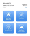 Branded advantages graphic for High Efficiency Plastic Bottle Making Machine For Beverage And Household Liquid Containers.