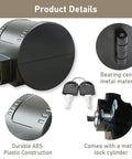 Straight Up Secure Child Proof Door Knob Lock Cover Prevents Turning For Home Rentals Job Sites Black ABS plastic with keys